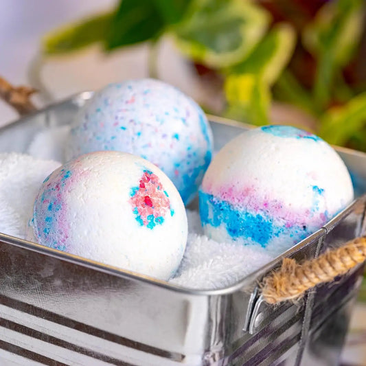 Natural Bath Bombs with Essential Oils-Fruity
