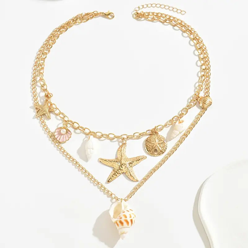 Shell Life Layered Necklace