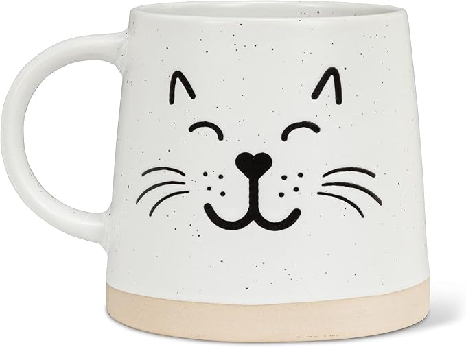 Wide Base Mug-Cat Face