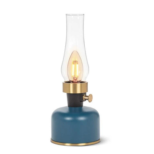 Lantern LED Lamp with Chimney-Blue
