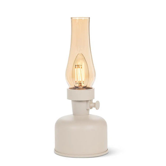 Lantern LED Lamp with Chimney-Ivory