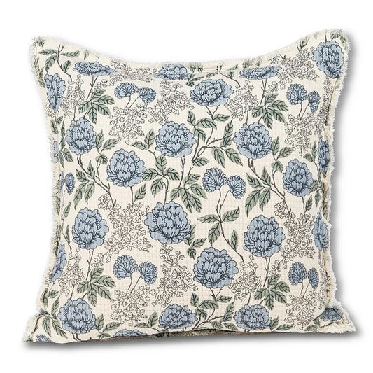 Emma Square Floral Pillow