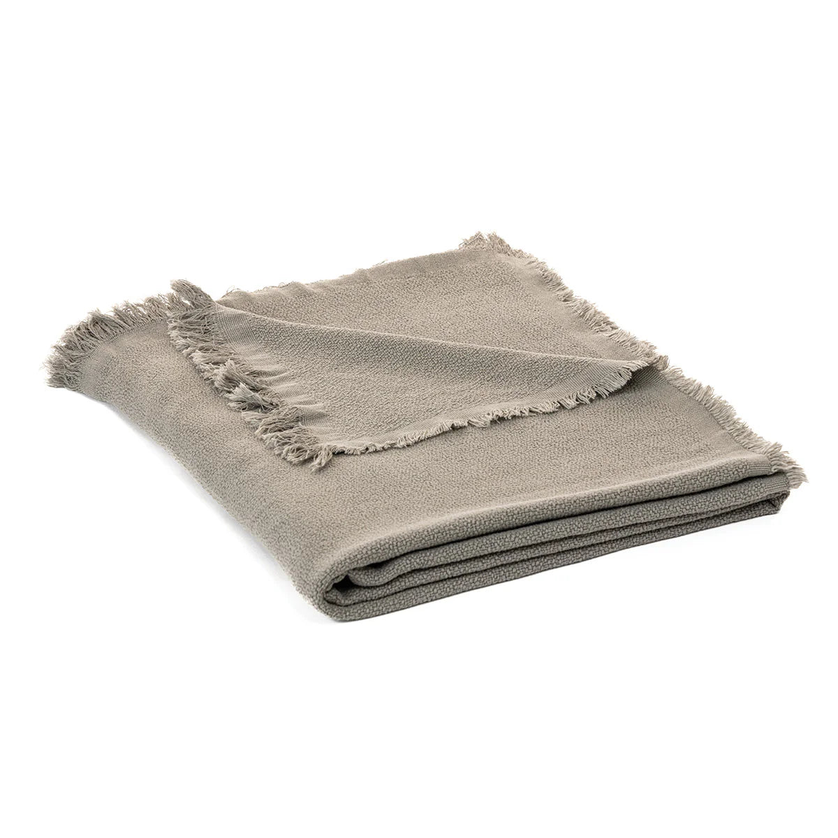 OKOU GREY WOVEN THROW