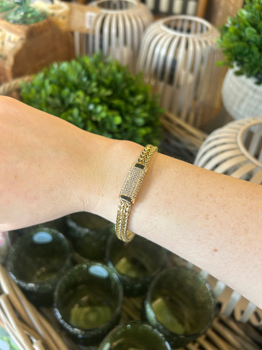 Yurma pavé bracelet