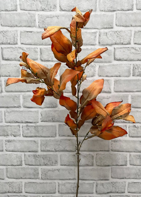 FALL DRIED LOOK LEAVES SPRAY