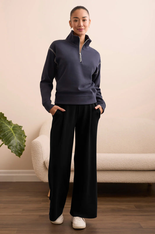 TECHNO LUX WIDE LEG PULL-ON PANTS