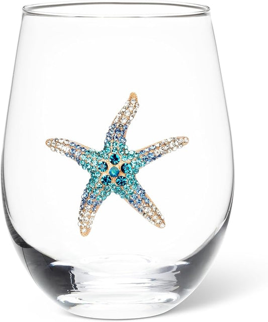 Stemless Wine Glass Jewelled-Startfish