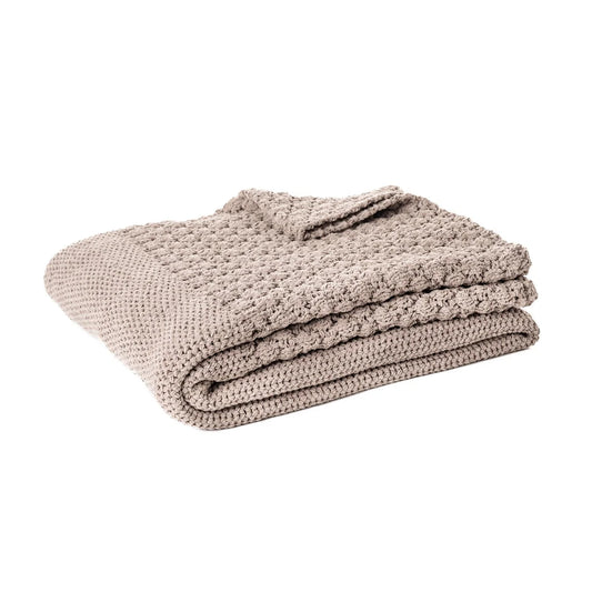 BASKET CHENILLE THROW-BROWN