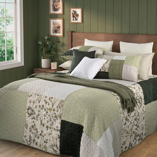 FENOUIL PATCHWORK QUILT-QUEEN