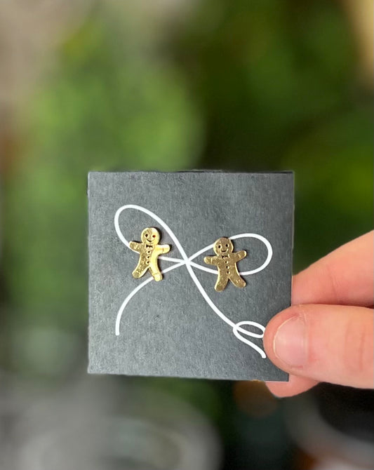 Gingerbread-Small Stud Earrings