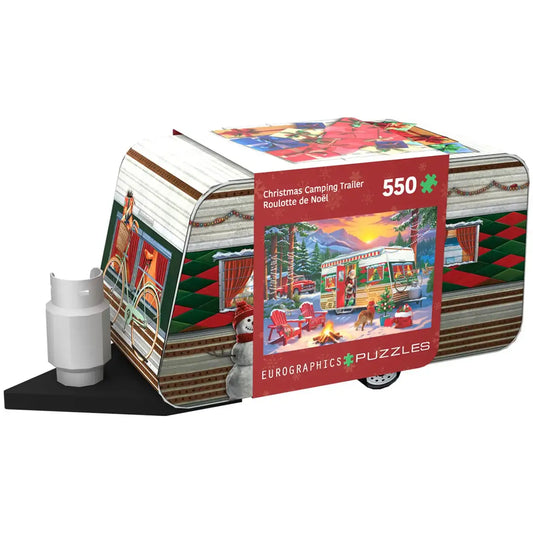 Puzzle-Christmas Camping Trailer Tin