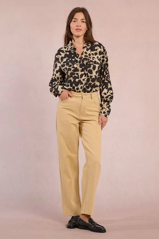 Beige Mom Jean