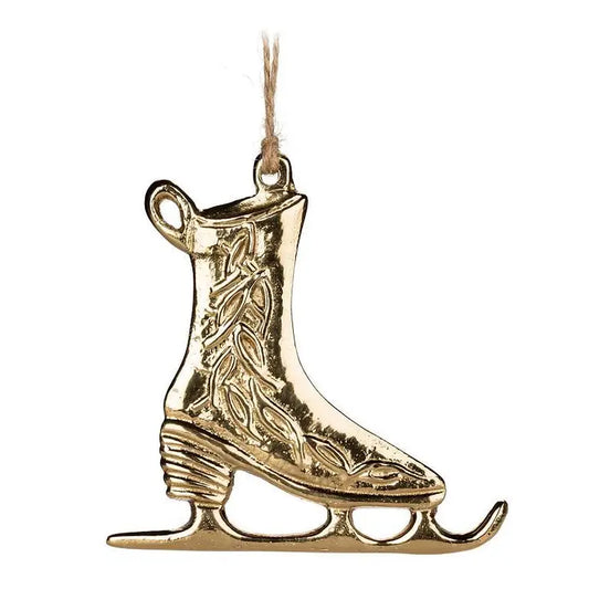 Simple Flat Skate Ornament-Gold