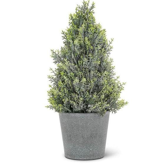 Cedar Look Potted Cone Tree