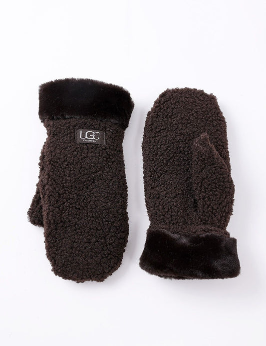 Vail Mittens-Dark Brown
