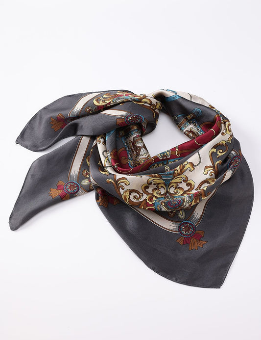 Square Scarf-Grey
