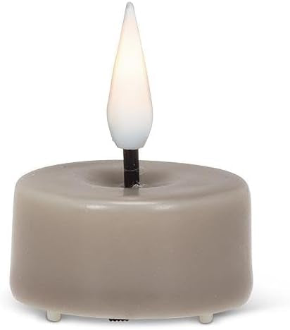 Luxlite LED Flameless Wax Tealight Candle Set of 6-Grey