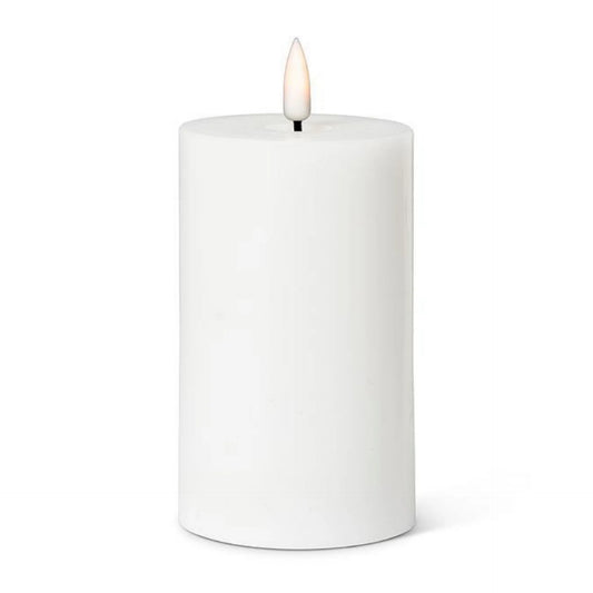 Luxlite LED Battery Operated Candle-White 3”x5”