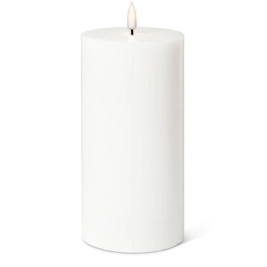 Luxlite Battery Operated Candle 4”x8”-White
