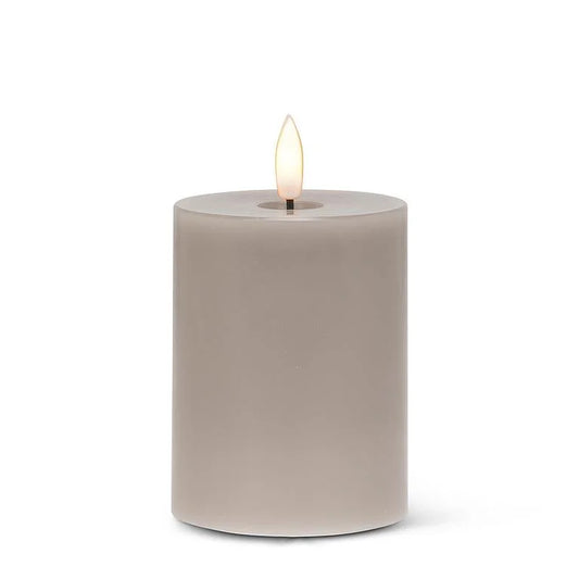 Luxlite battery operated candles-4”-Grey