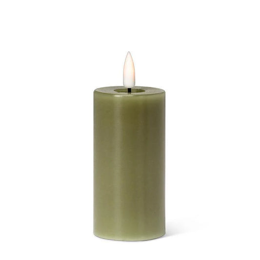 Luxlite LED Battery Operated Candle-Green 2”x 4”