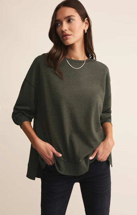 MODERN WEEKENDER SWEATSHIRT-ARTICHOKE