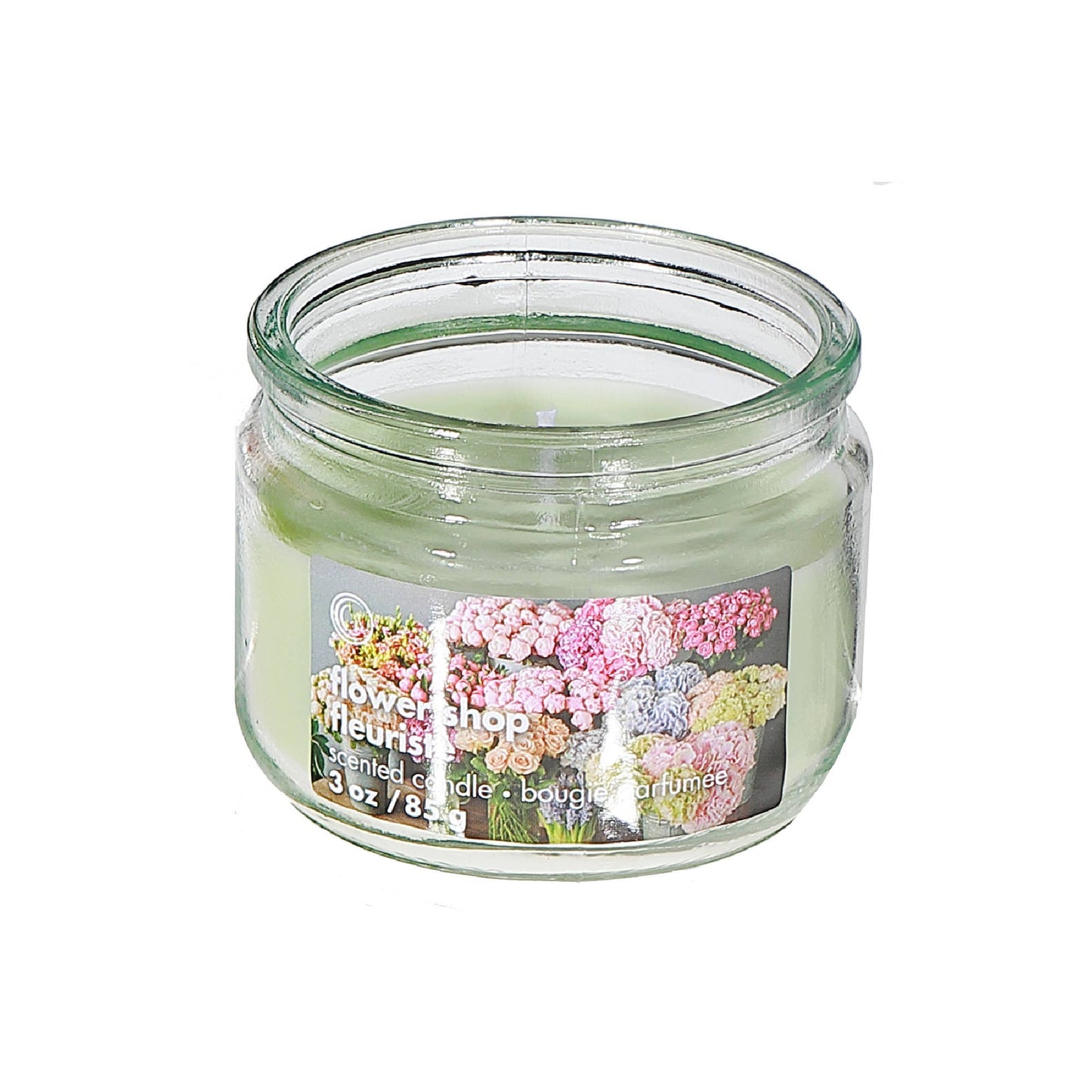 3 Oz Scented Glass Jar-Flower Shop