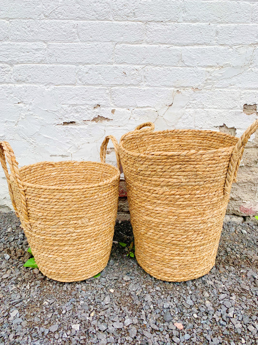 Cylinder natural baskets